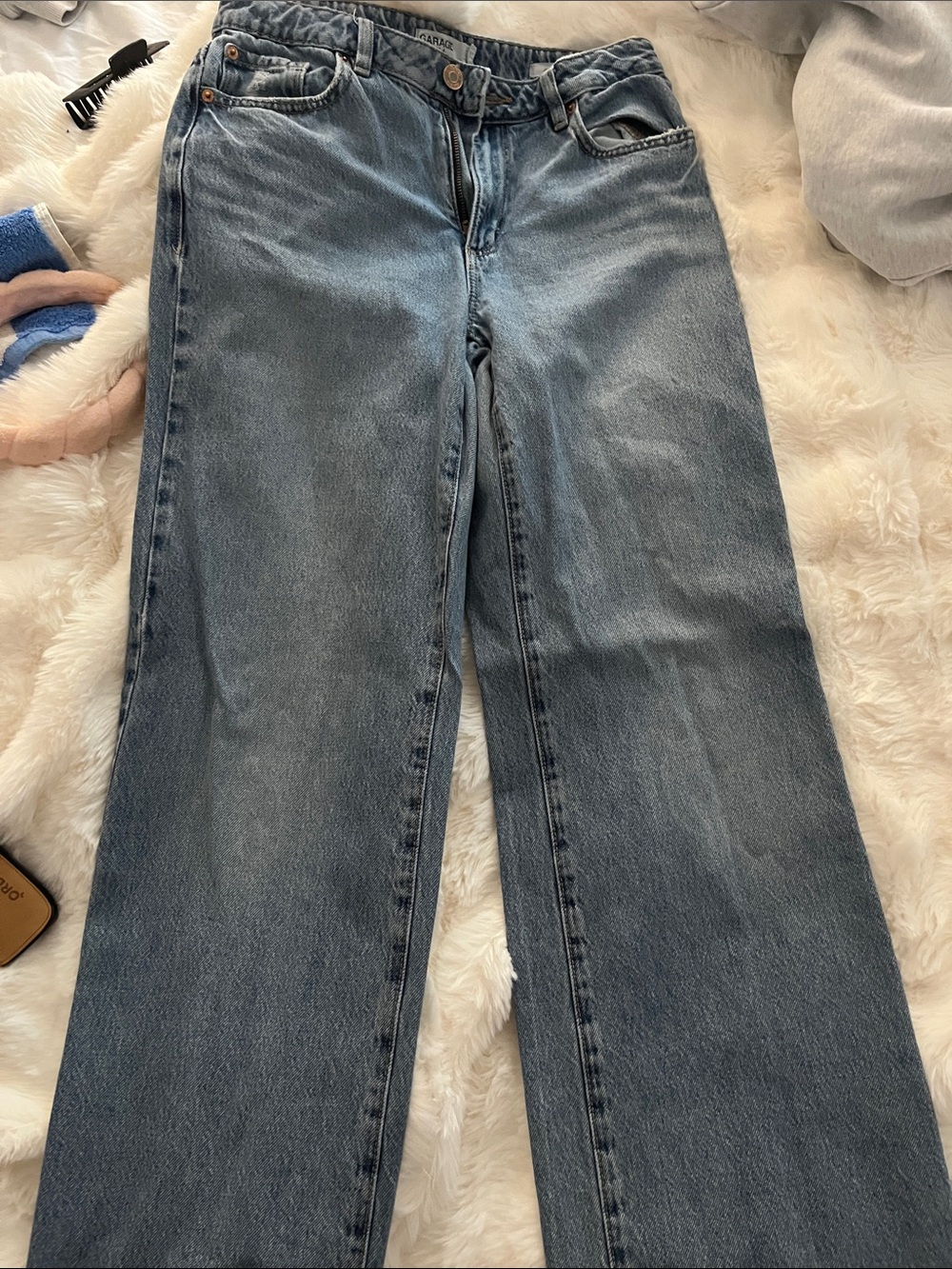 Garage Women's Straight Leg Jeans - Medium Blue
